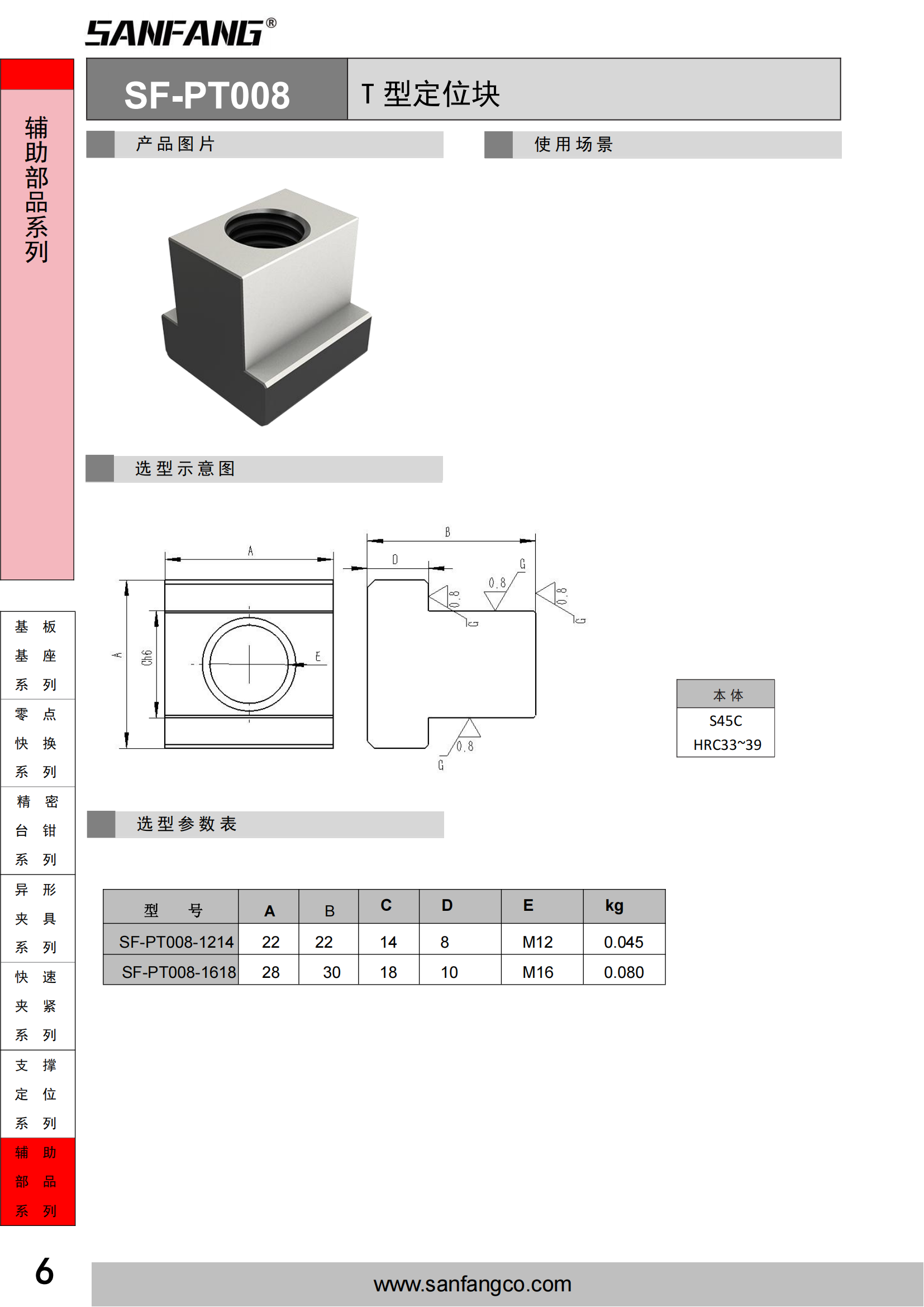 T型定位块