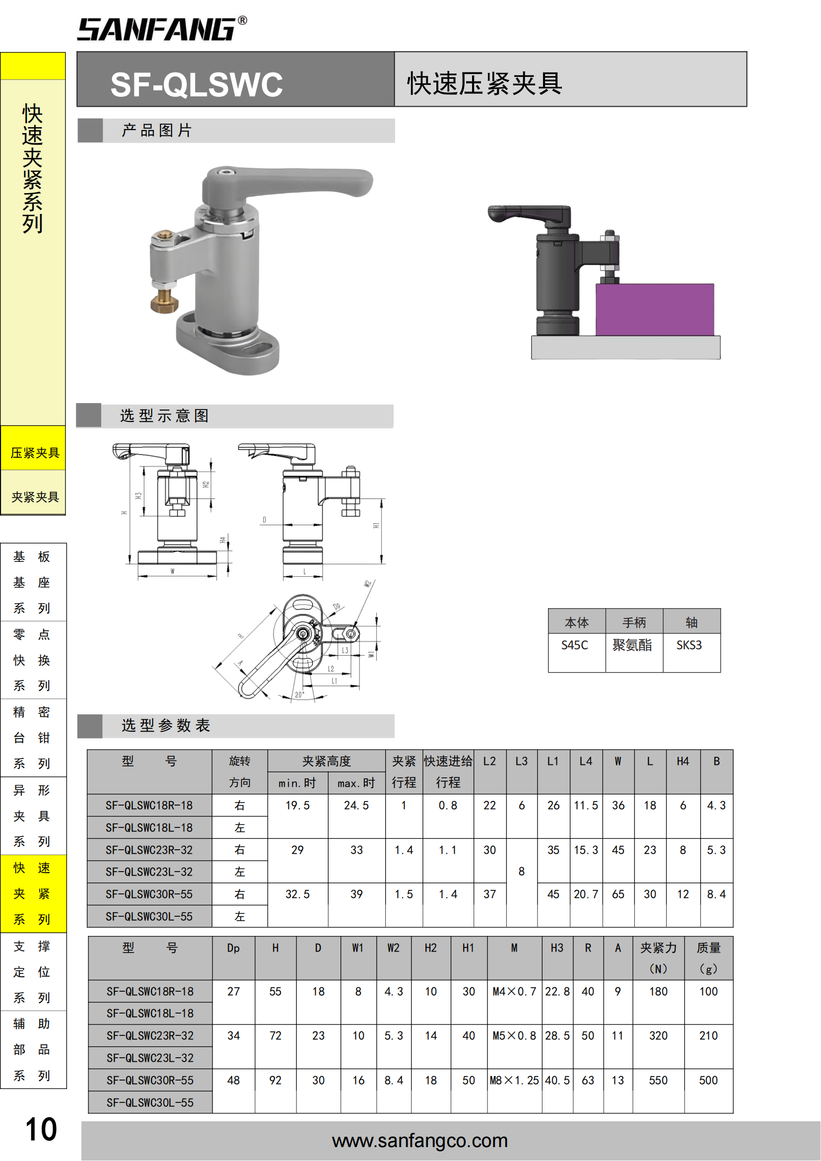 快速压紧夹具