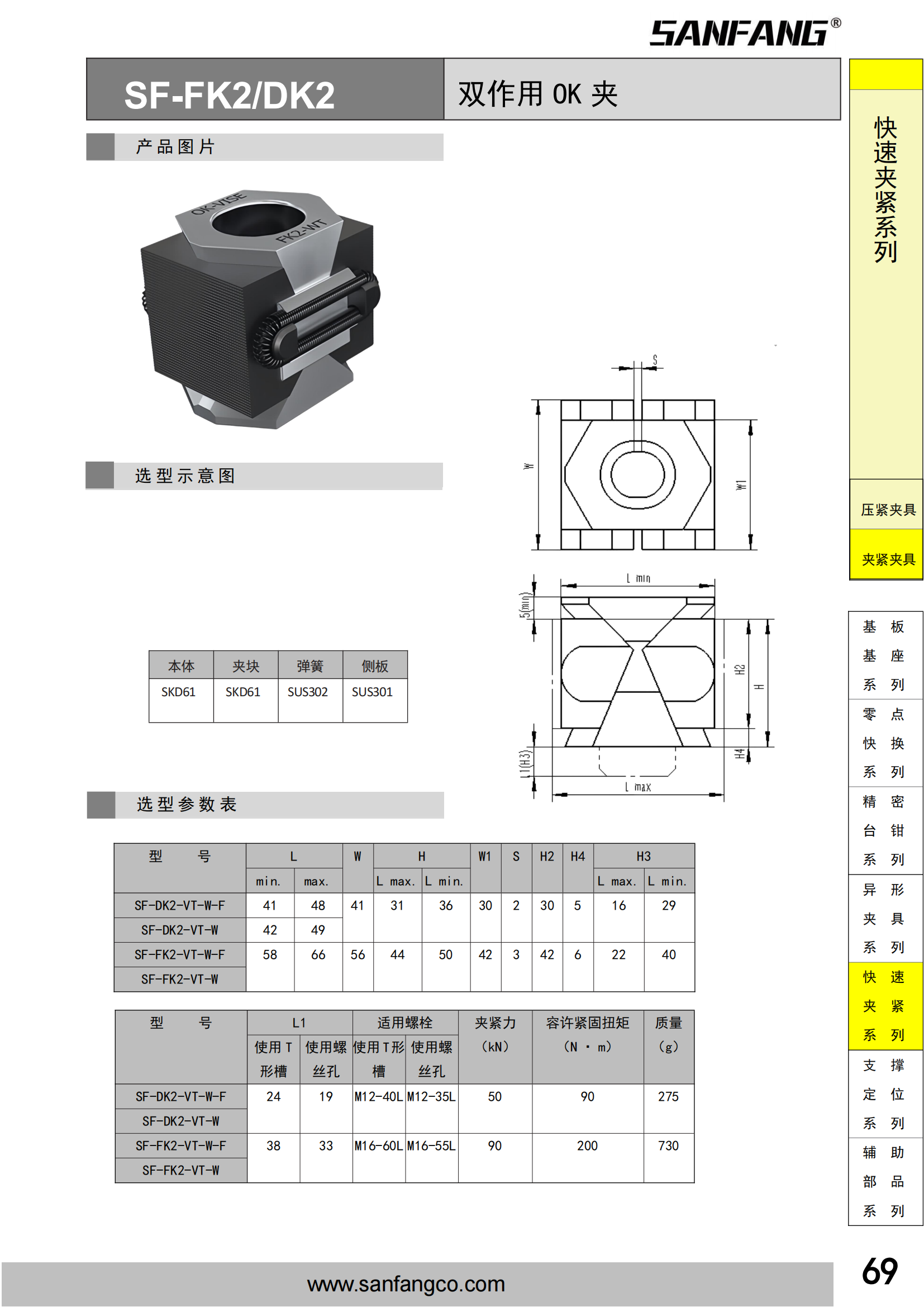 双作用OK夹
