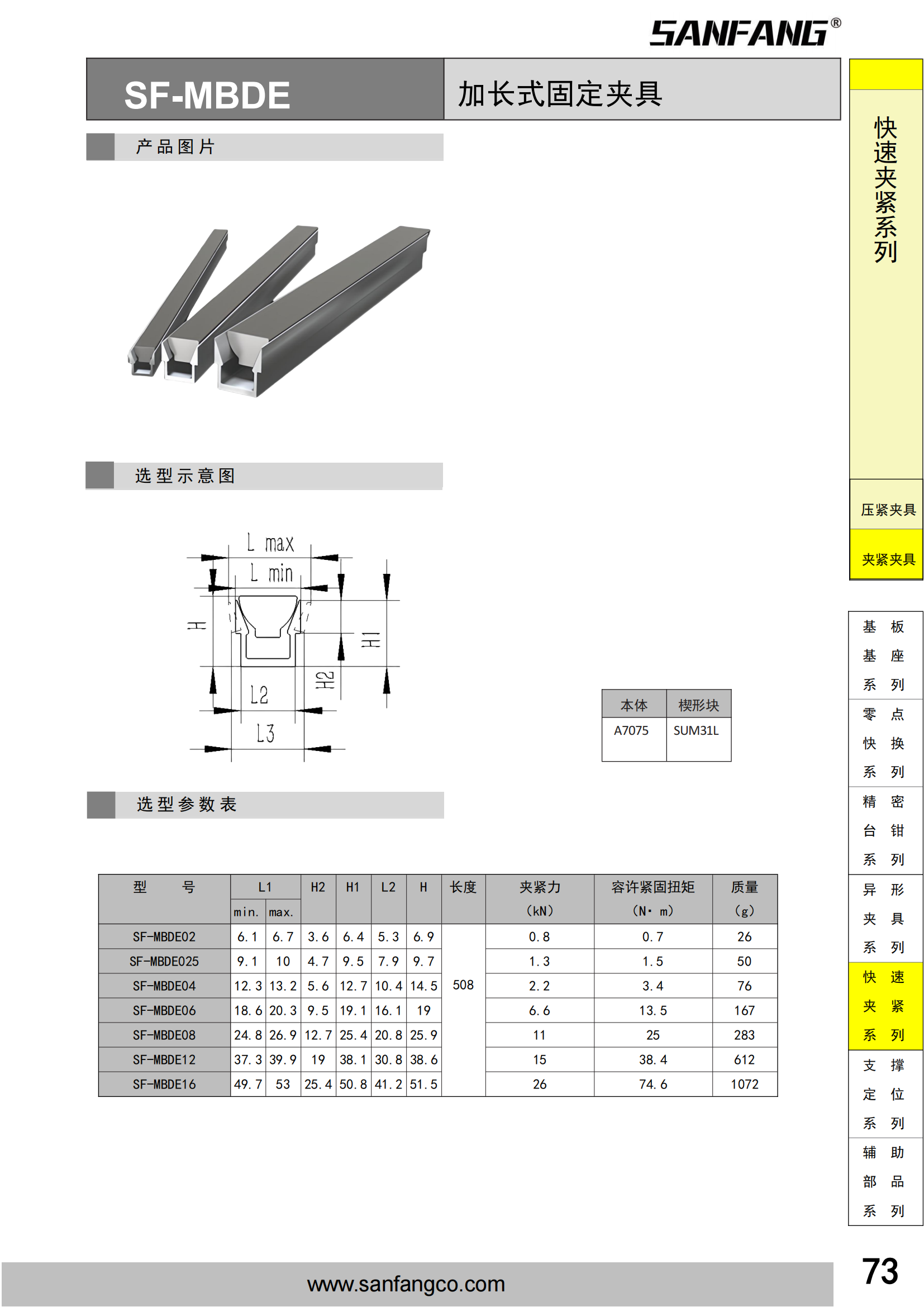 加长式固定夹具