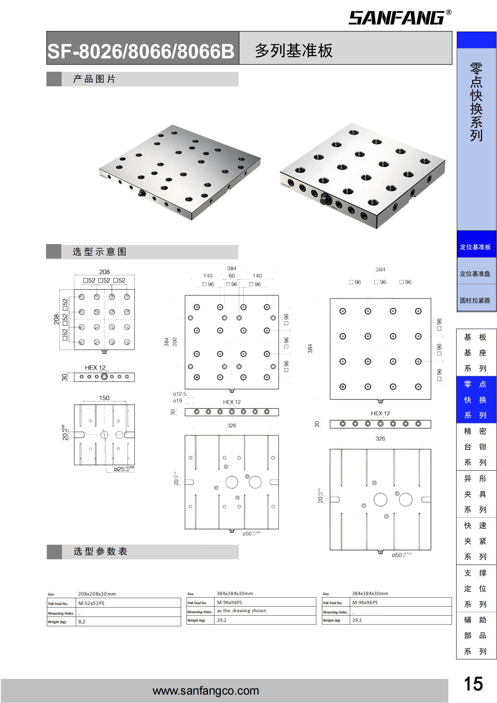 多列基准板